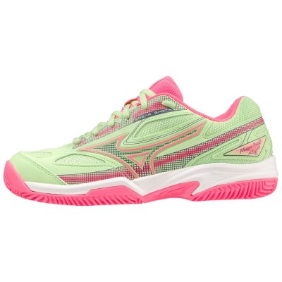 Zapatillas Padel Mizuno Break Shot 4 Padel Mujer - Verdes / Rosas / Blancos - Chile M917BLEMDR